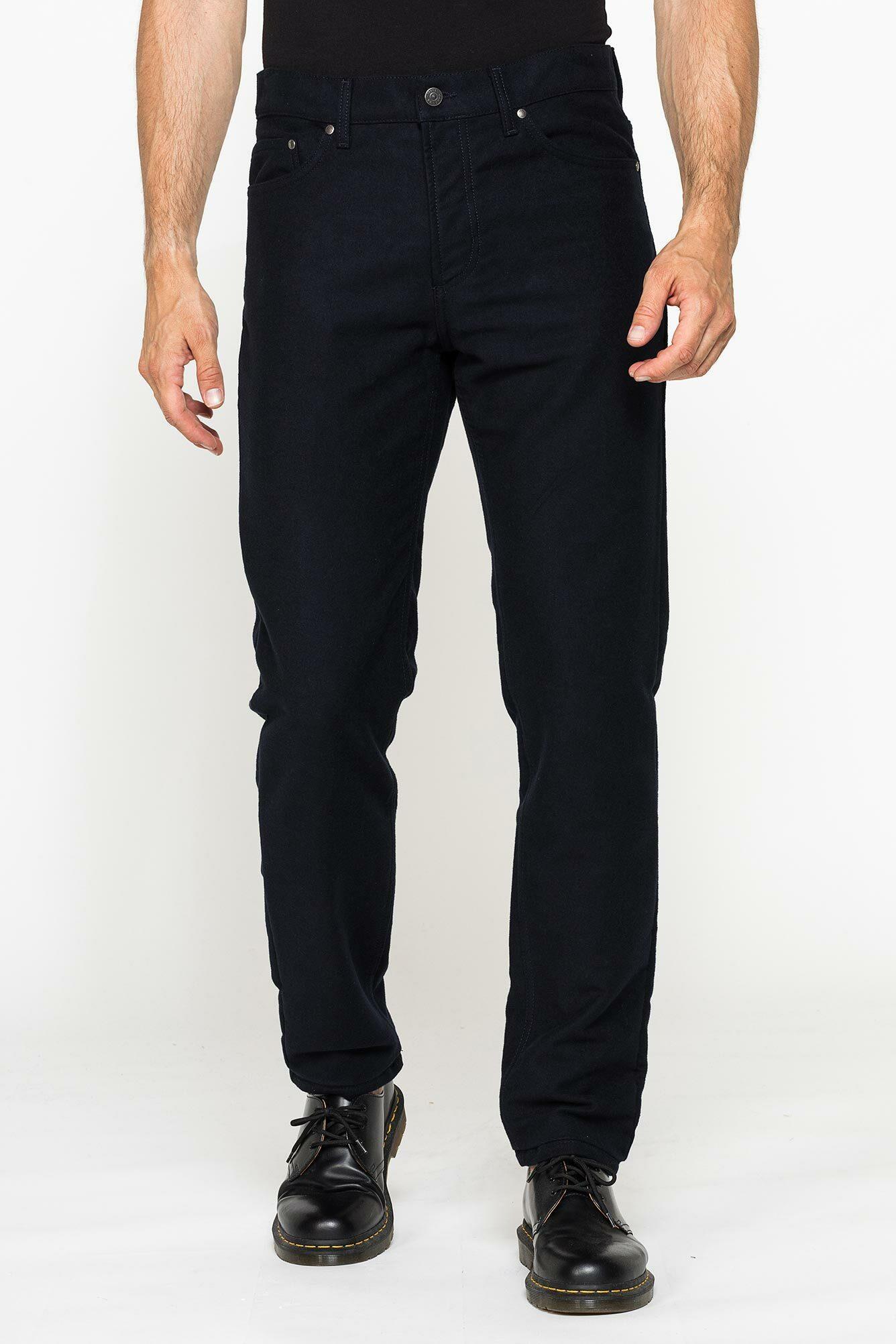 carrera pantalone 5 tasche in fustagno mod. 700 regolare blu - foto 1