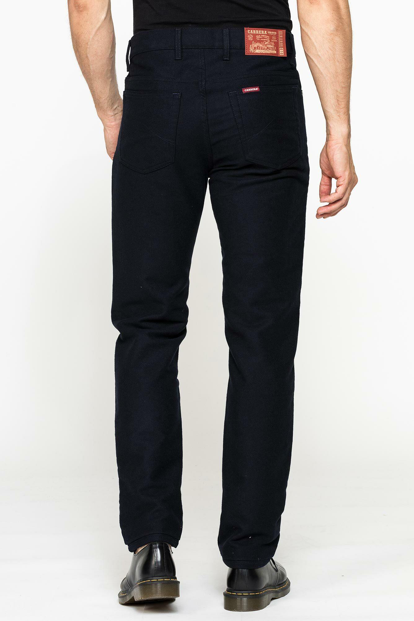 carrera pantalone 5 tasche in fustagno mod. 700 regolare blu - foto 3