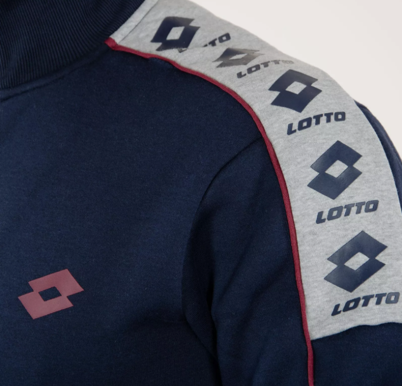 Tuta felpata da uomo taglie over Lotto blu