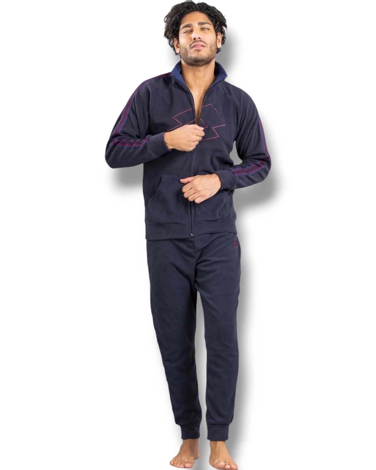Tuta homewear in pile uomo LA4011