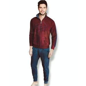 Tuta homewear in pile uomo la4011
