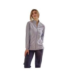 Tuta homewear donna felpata  ga6020 grigio