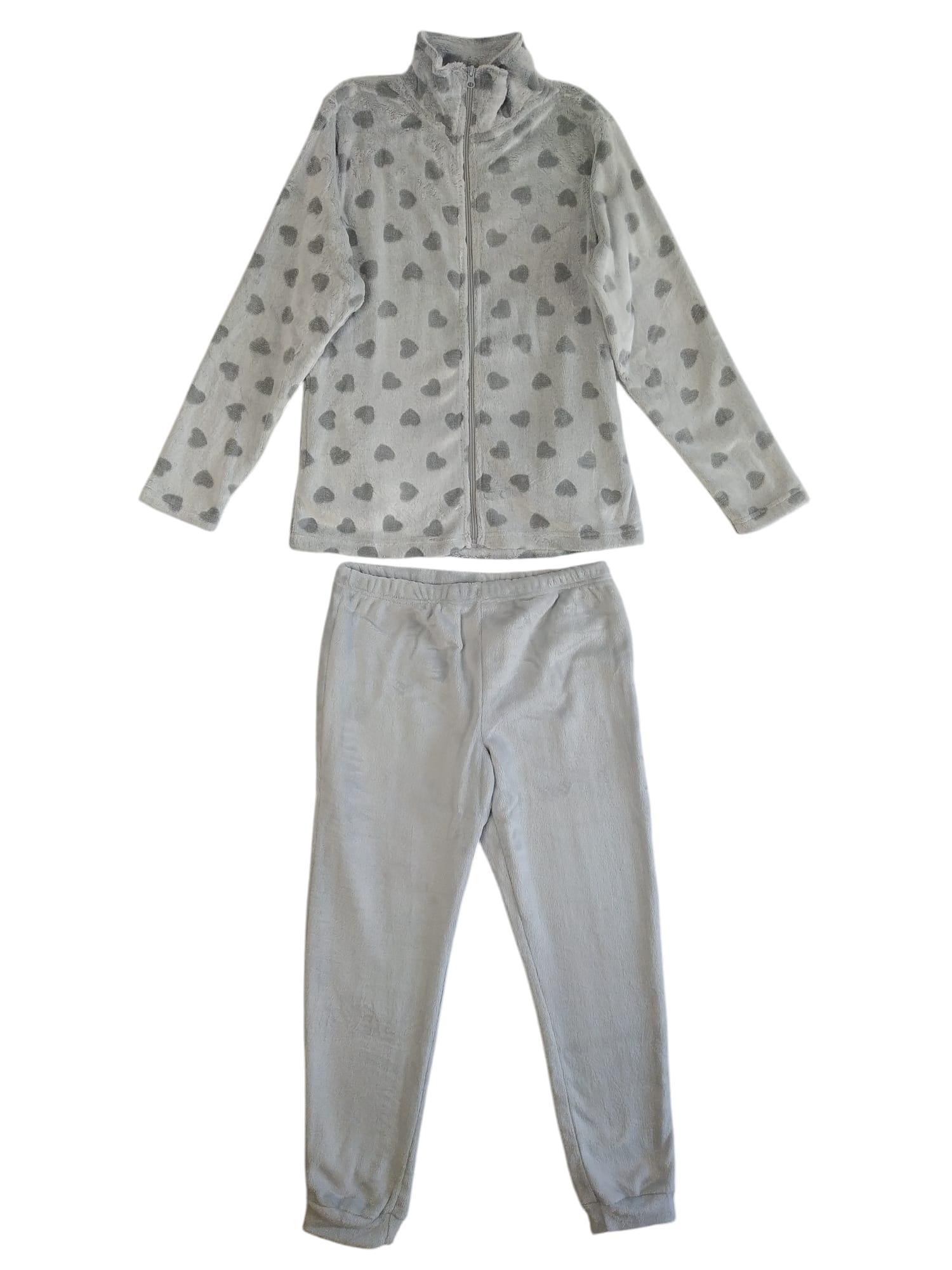 Tuta homewear in pile da donna Il Granchio grigio