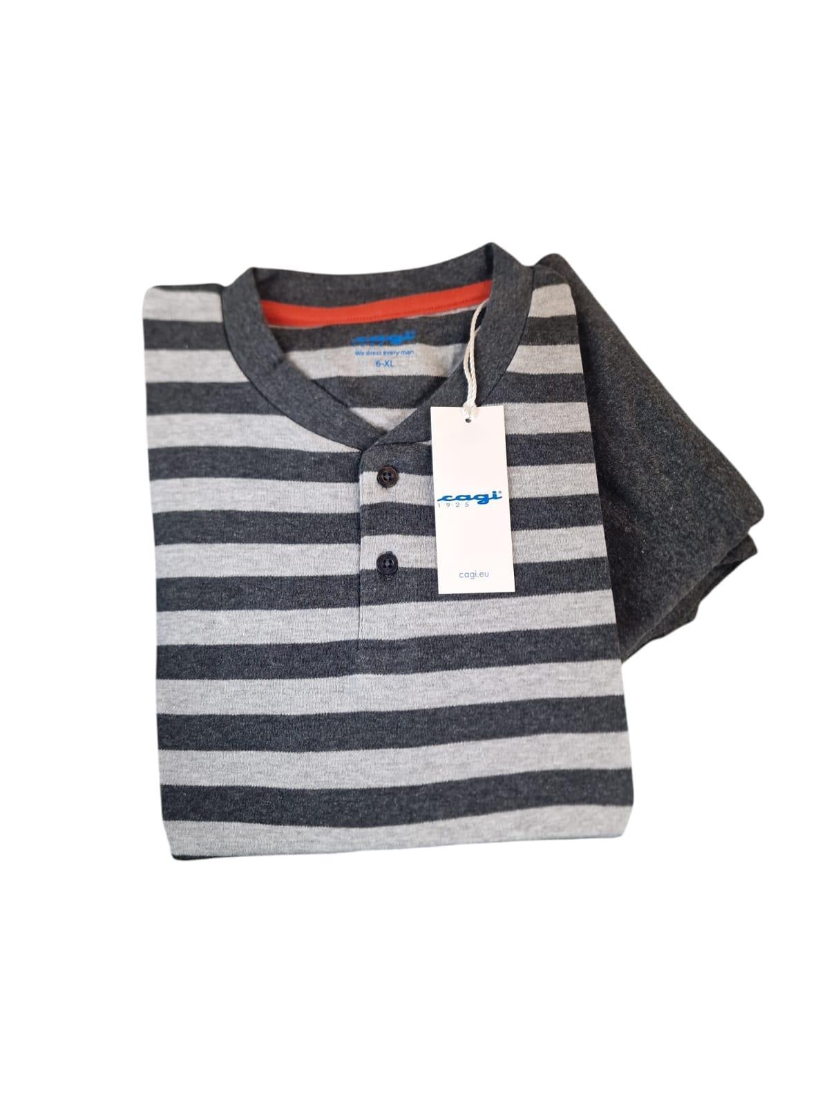 Pigiama in caldo cotone da uomo Cagi Grigio