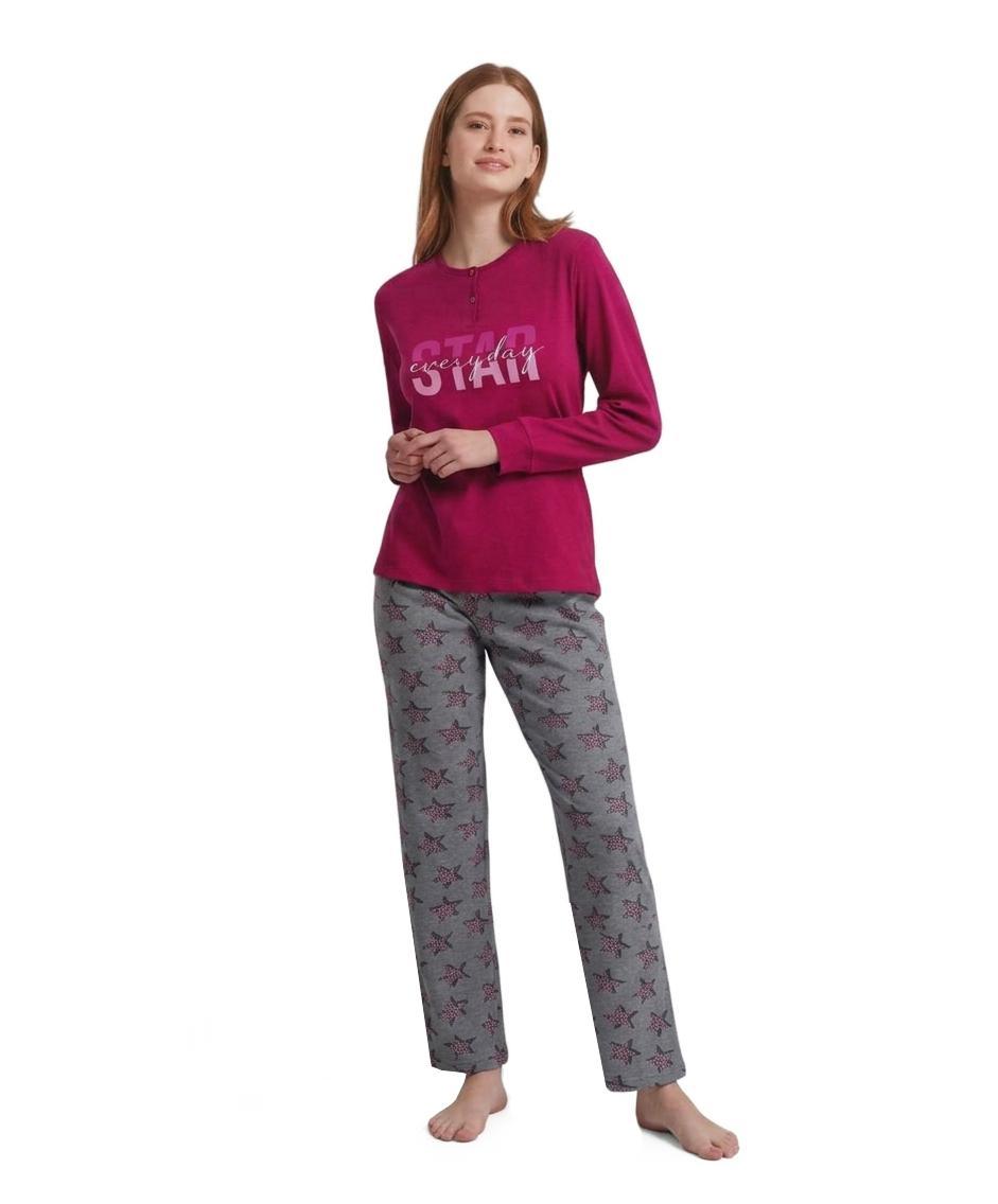 Pigiama donna Il Granchio caldo cotone Rubino GP6048
