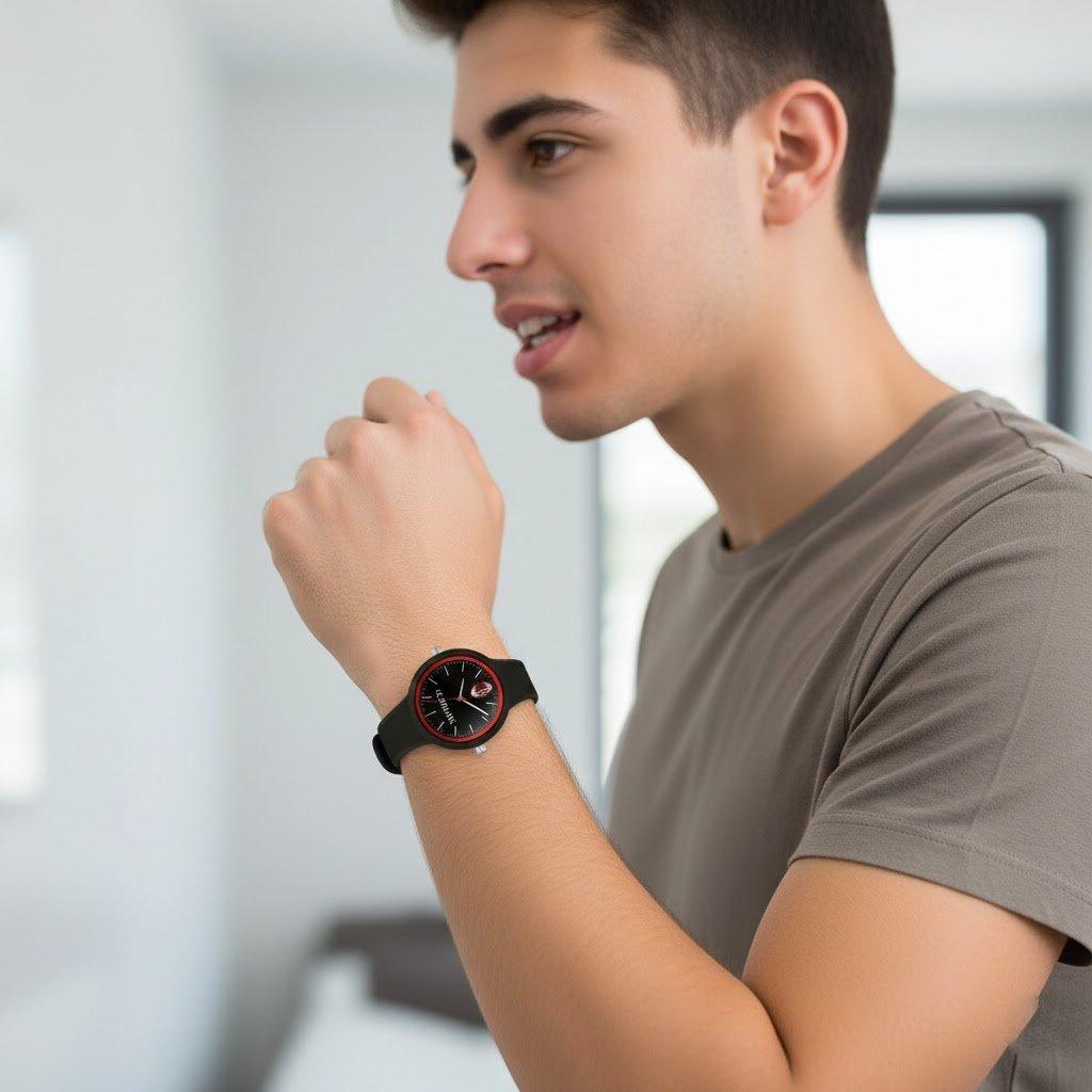 Orologio in silicone da uomo compatibile con Milan