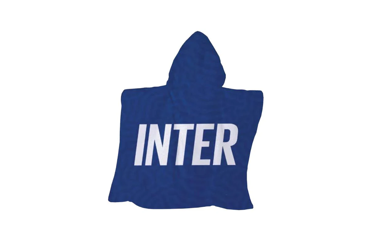 Poncho da bambino compatibile con Inter