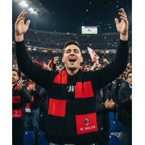 Sciarpa tifoso invernale compatibile con milan