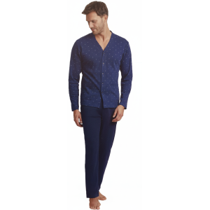 Pigiama da uomo calibrato in cotone interlock