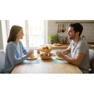 Set 2 tovagliette plastificate compatibili con lazio