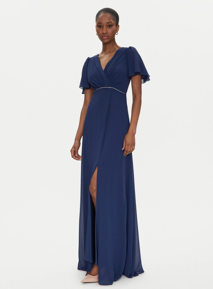 Abito lungo blu Rinascimento donna