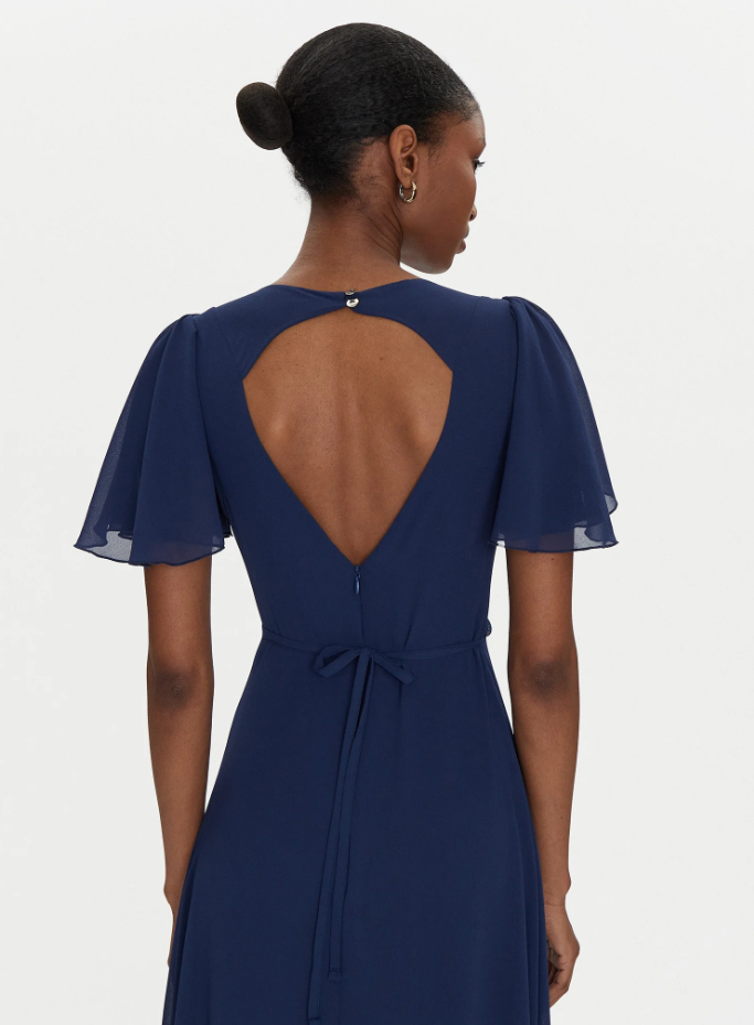 Abito lungo blu Rinascimento donna