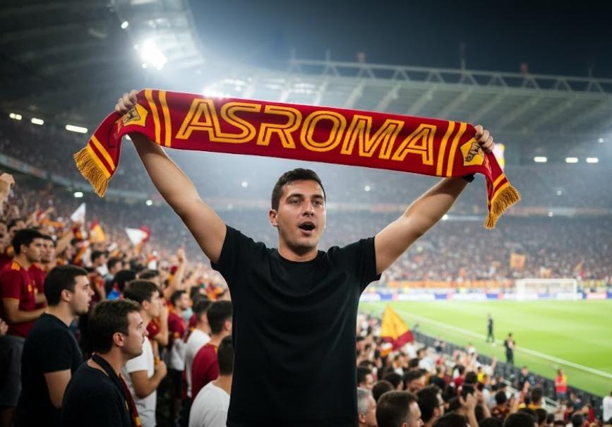 Sciarpa tifoso da stadio compatibile con Roma