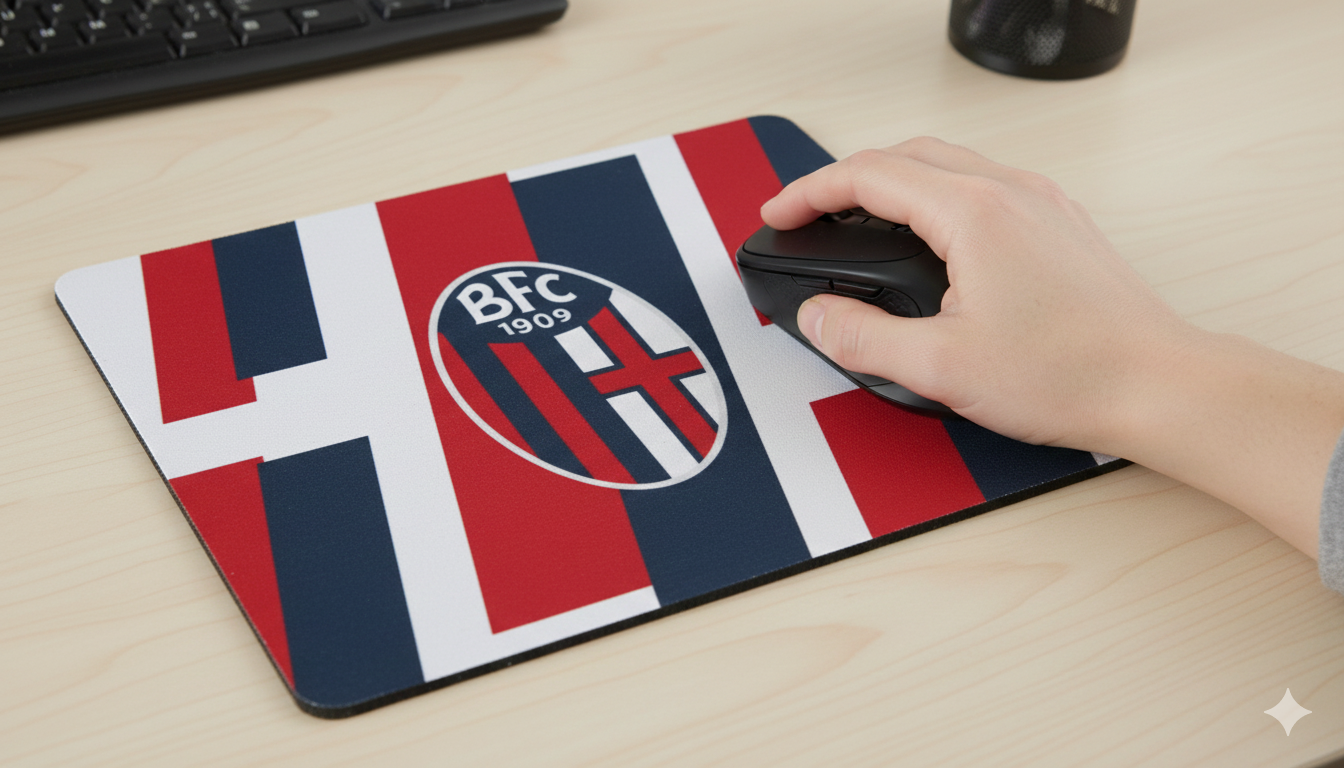 Tappetino mouse compatibile con Bologna Calcio