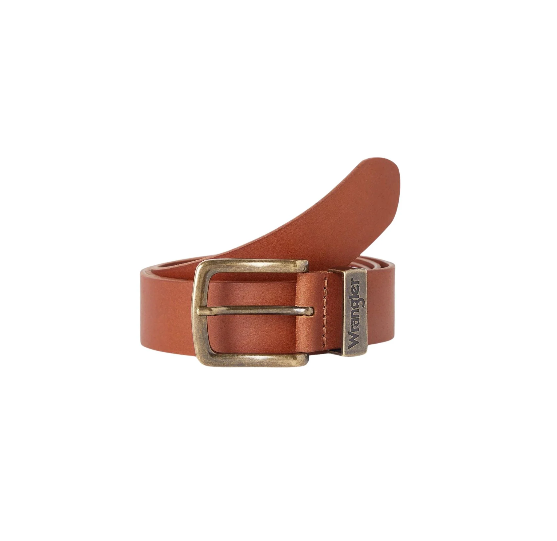Cintura in vera pelle Wrangler color cuoio