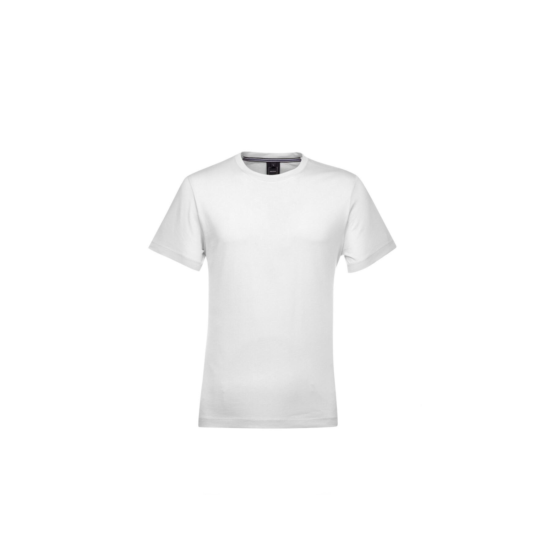 T-shirt basica Geox jersey cotone Bianco