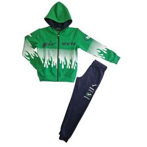 Tuta  full zip cotone felpato bambini ragazzi