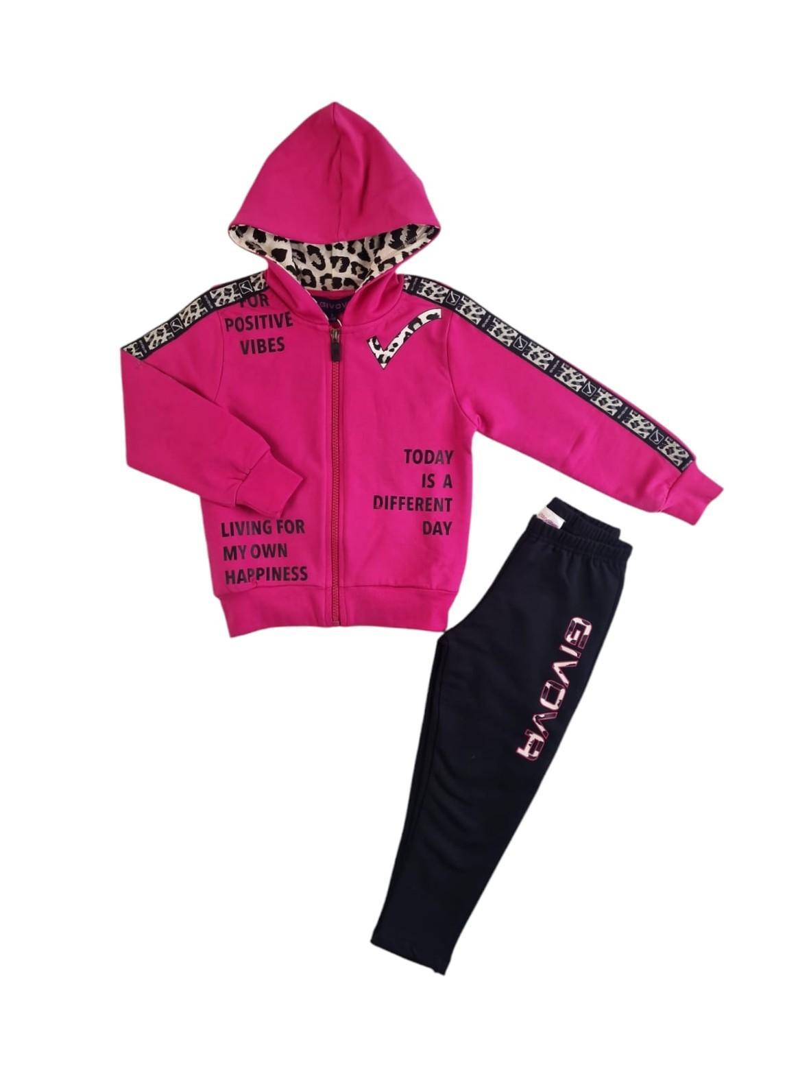 Completo tuta bambina in cotone felpato Givova