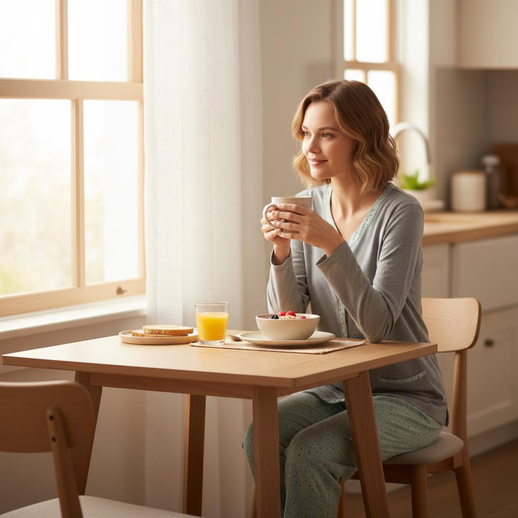 Pigiama donna aperto cotone jersey bordino e pantalone fantasia Grigio