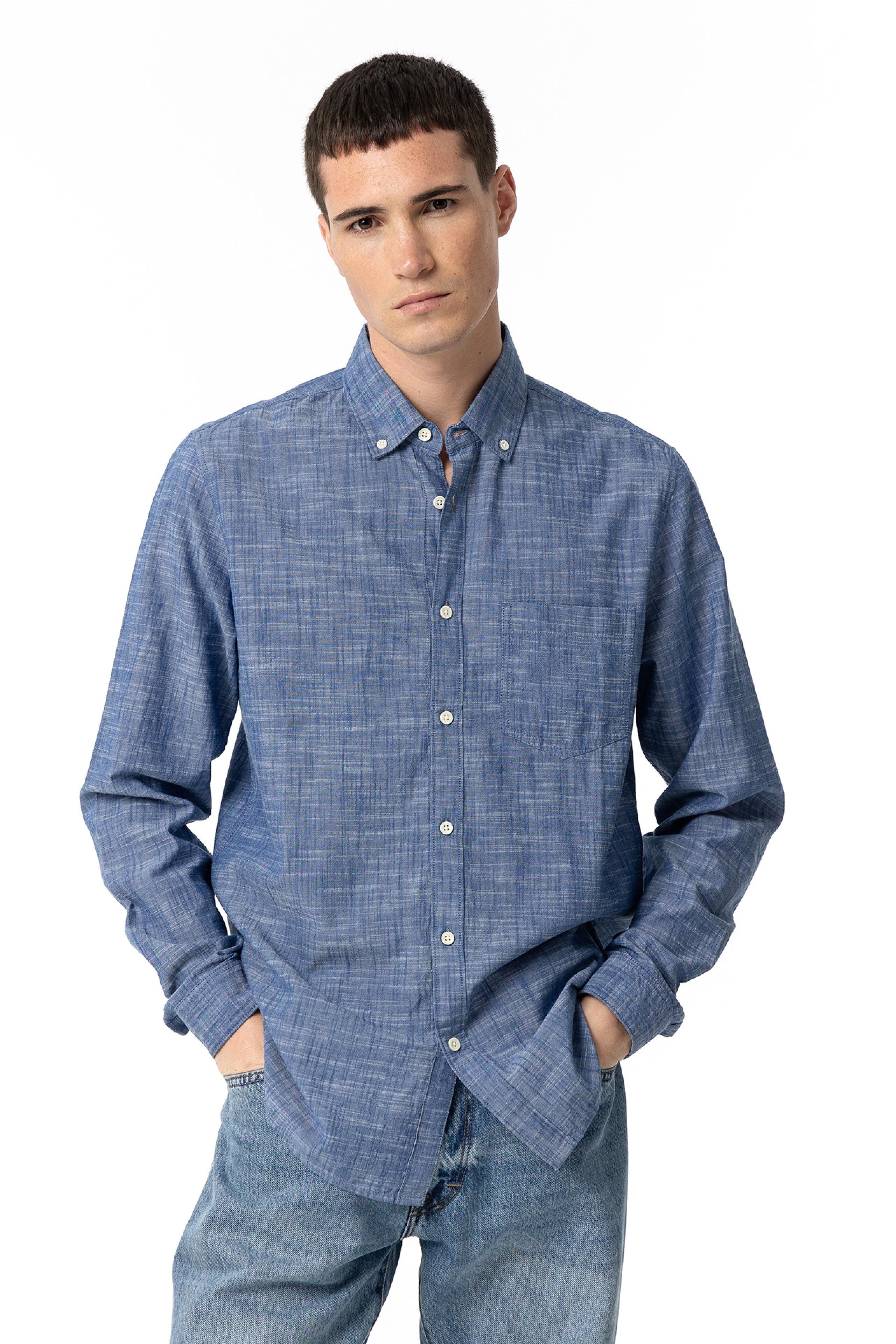 Camicia manica lunga in cotone da uomo Tiffosi