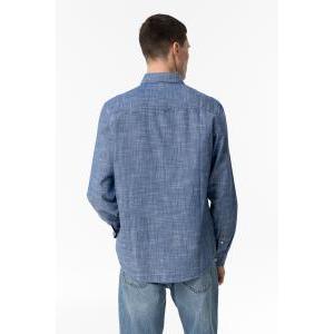 Camicia manica lunga in cotone da uomo