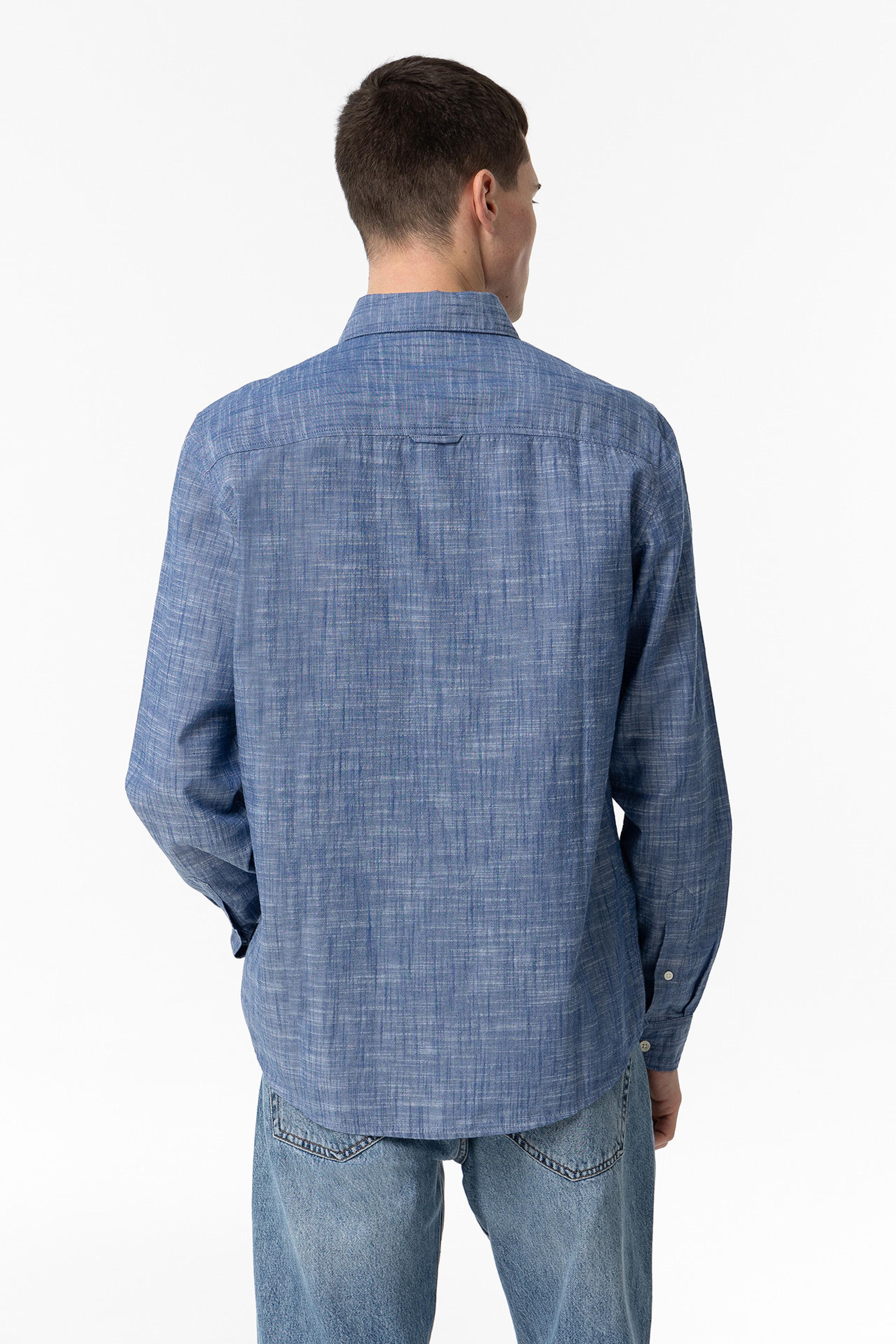Camicia manica lunga in cotone da uomo Tiffosi