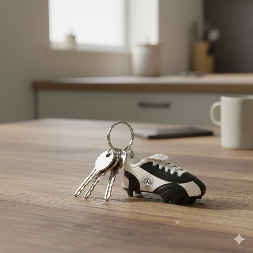 Portachiavi scarpino compatibile con Udinese