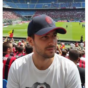 Berretto adulto calcio rossonero