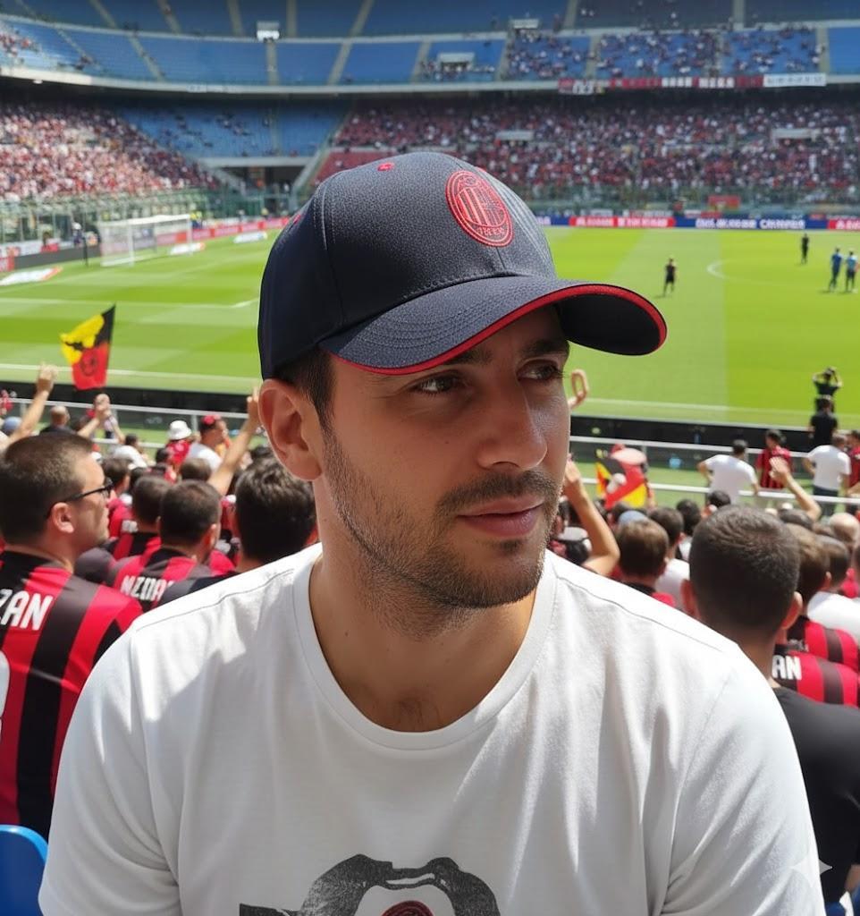 Berretto adulto Calcio rossonero