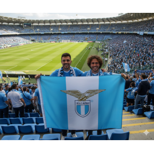 Bandiera grande compatibile con lazio 100x140cm