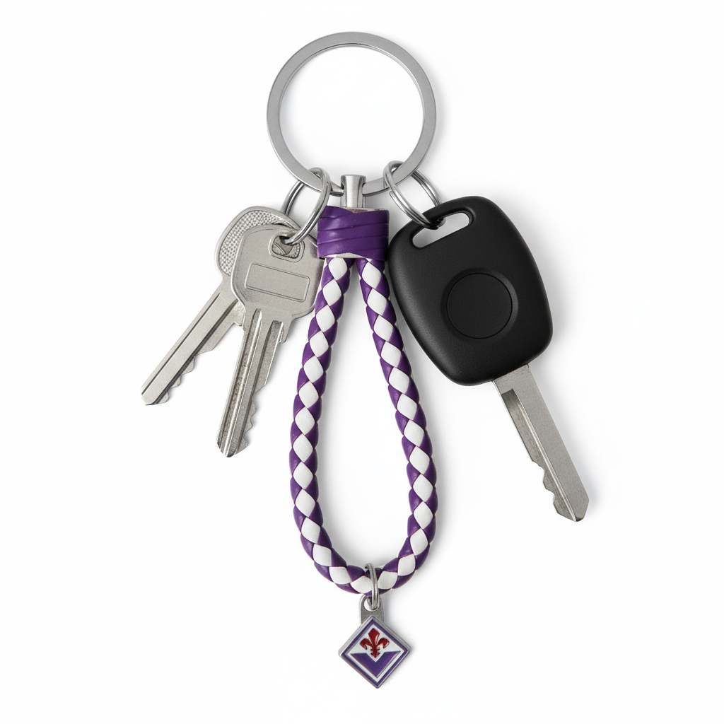 Portachiavi in vilpelle compatibile con Fiorentina