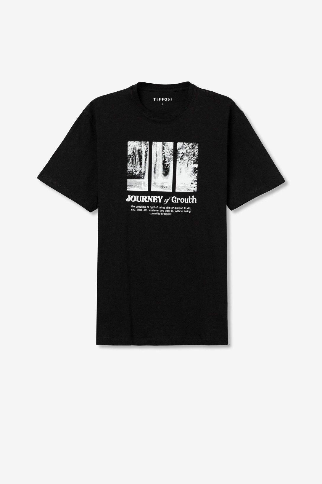 tiffosi cameron  t-shirt journey of growth nero - foto 1