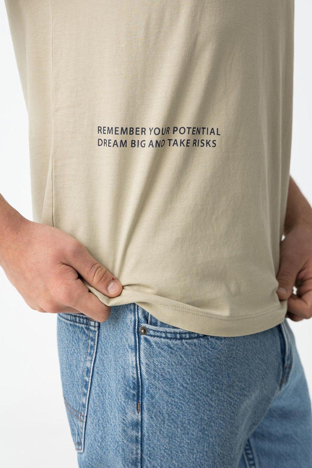 tiffosi cameron t-shirt uomo journey growt beige - foto 6