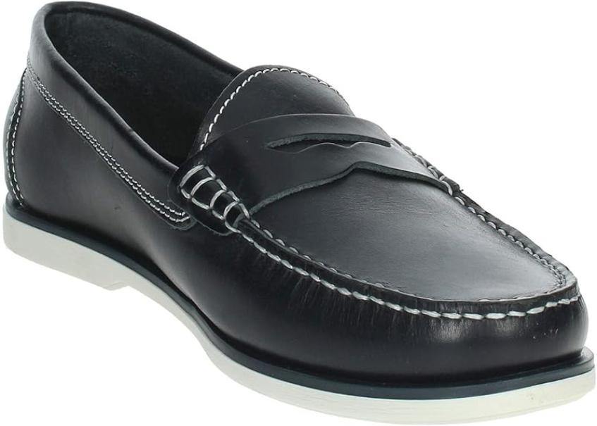 Mocassino in pelle da uomo Lumberjack blu