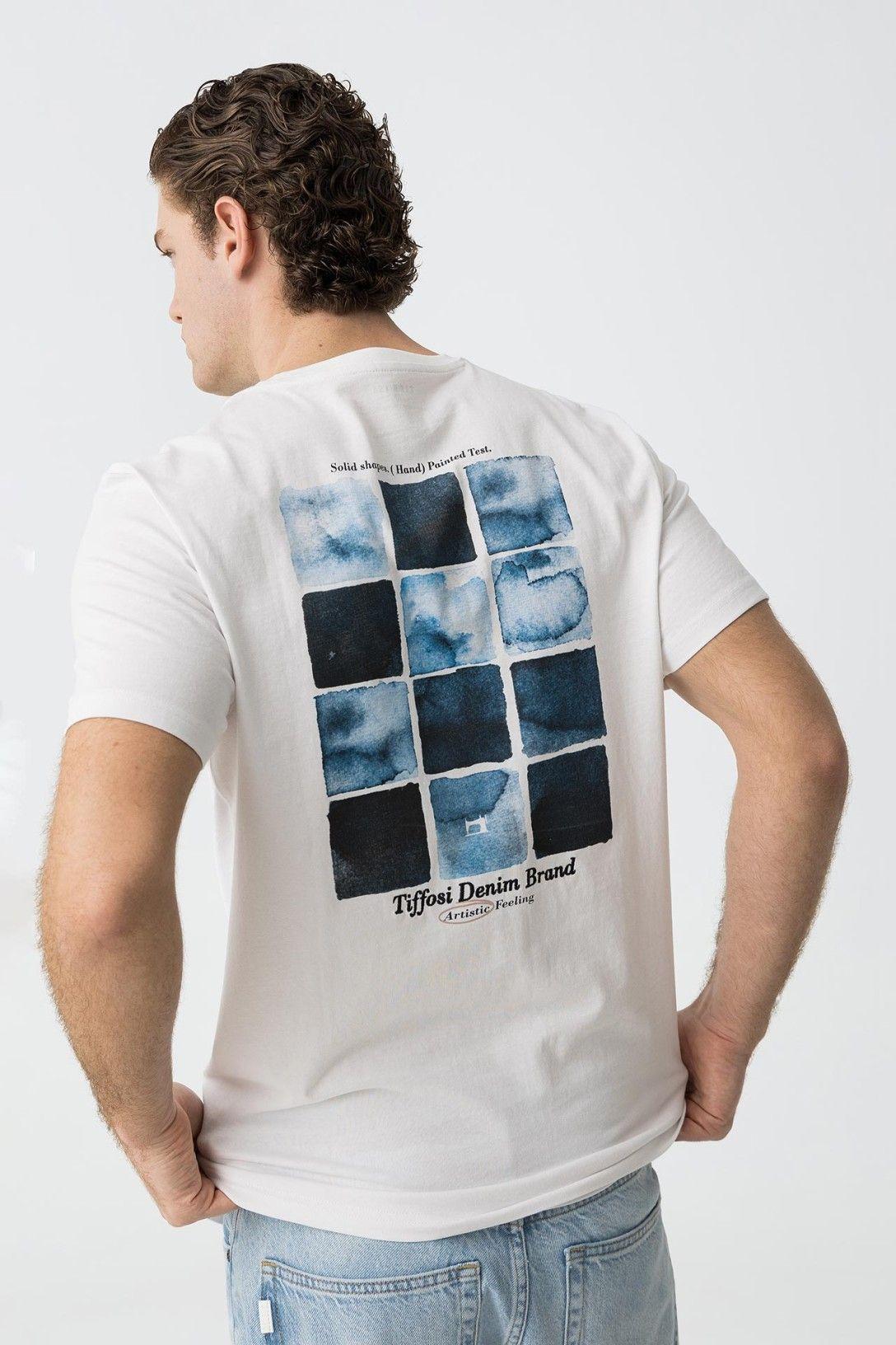 tiffosi regi  t-shirt artistic feeling bianco - foto 2