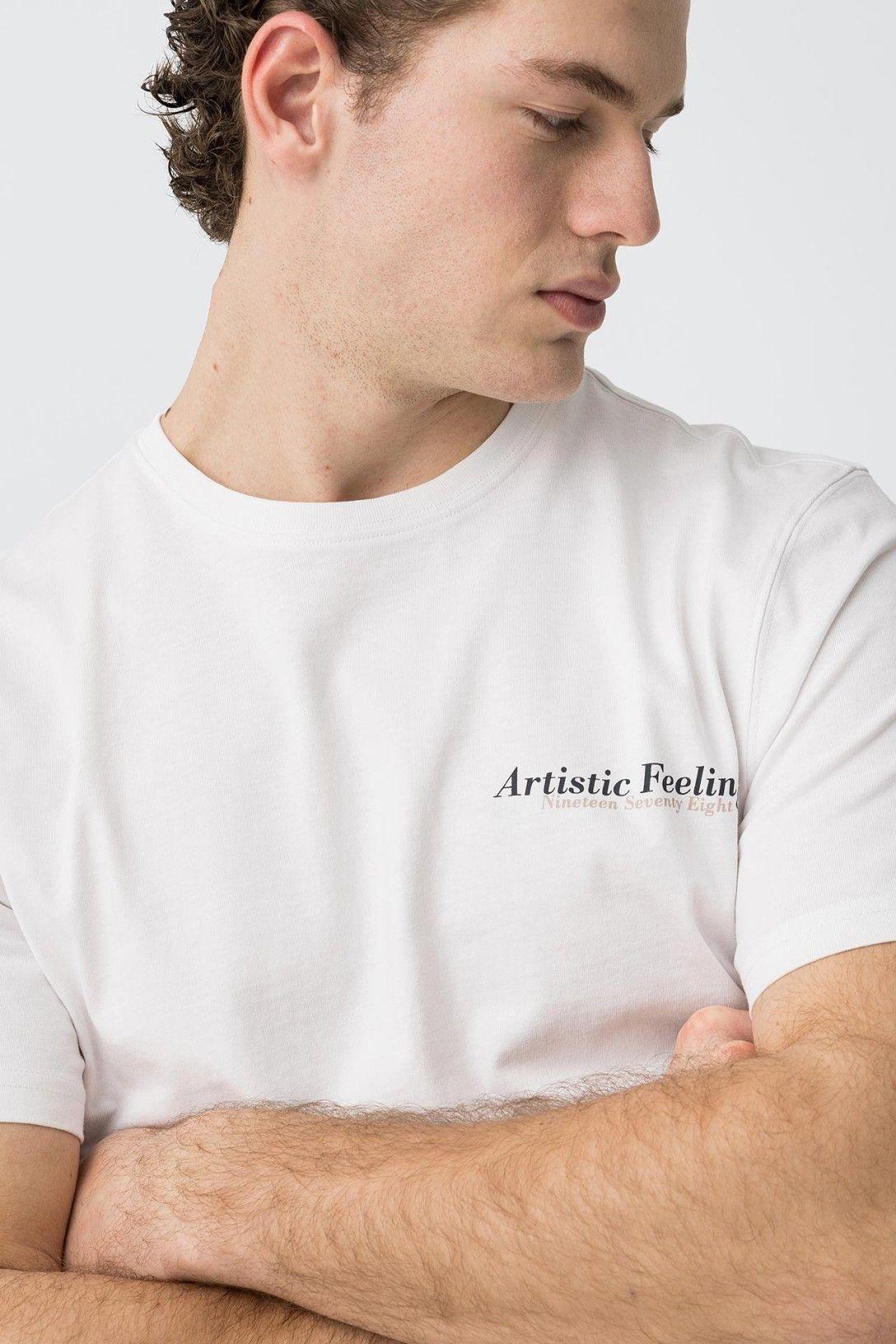 tiffosi regi  t-shirt artistic feeling bianco - foto 4