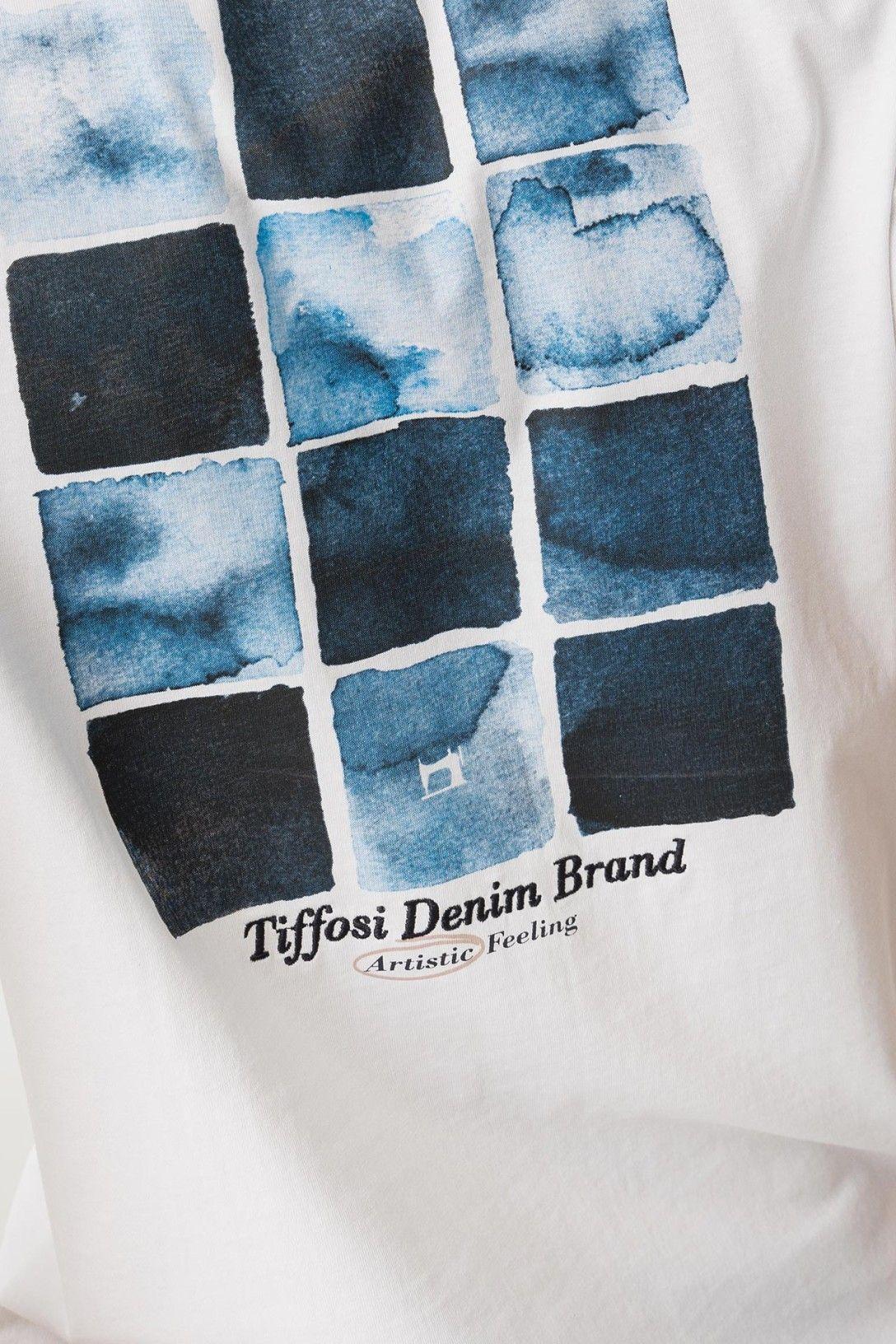 tiffosi regi  t-shirt artistic feeling bianco - foto 6