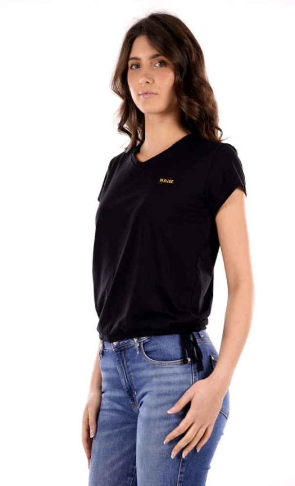 T-shirt donna Yes Zee nero