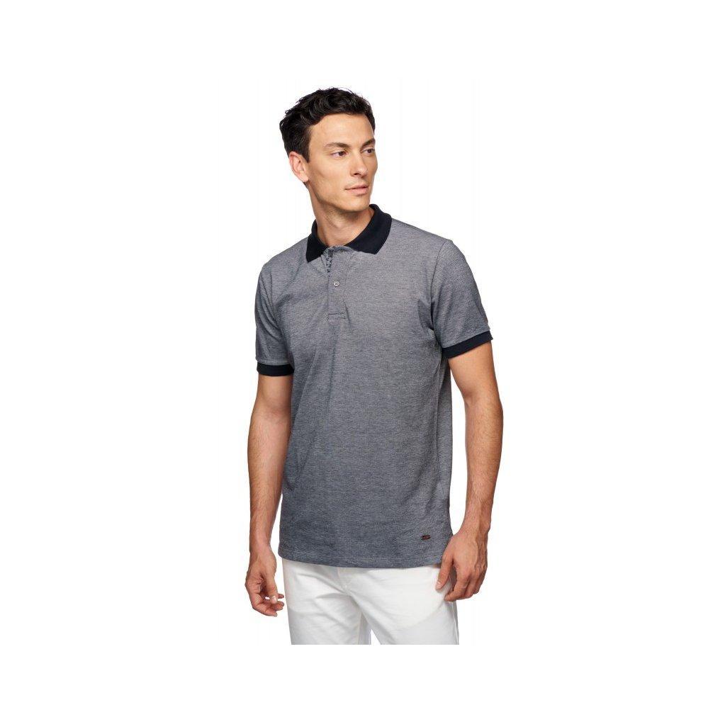 Polo manica corta da uomo Geox grigio