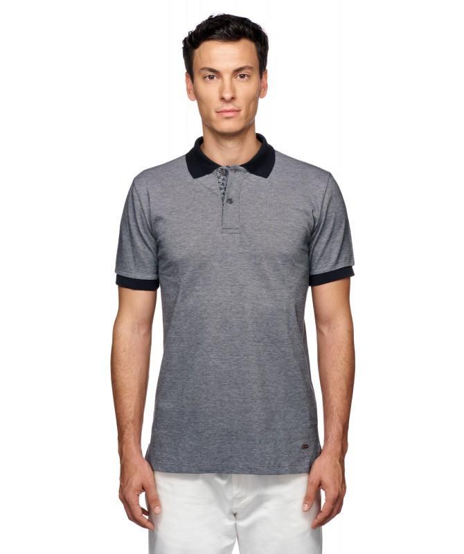 Polo manica corta da uomo Geox grigio