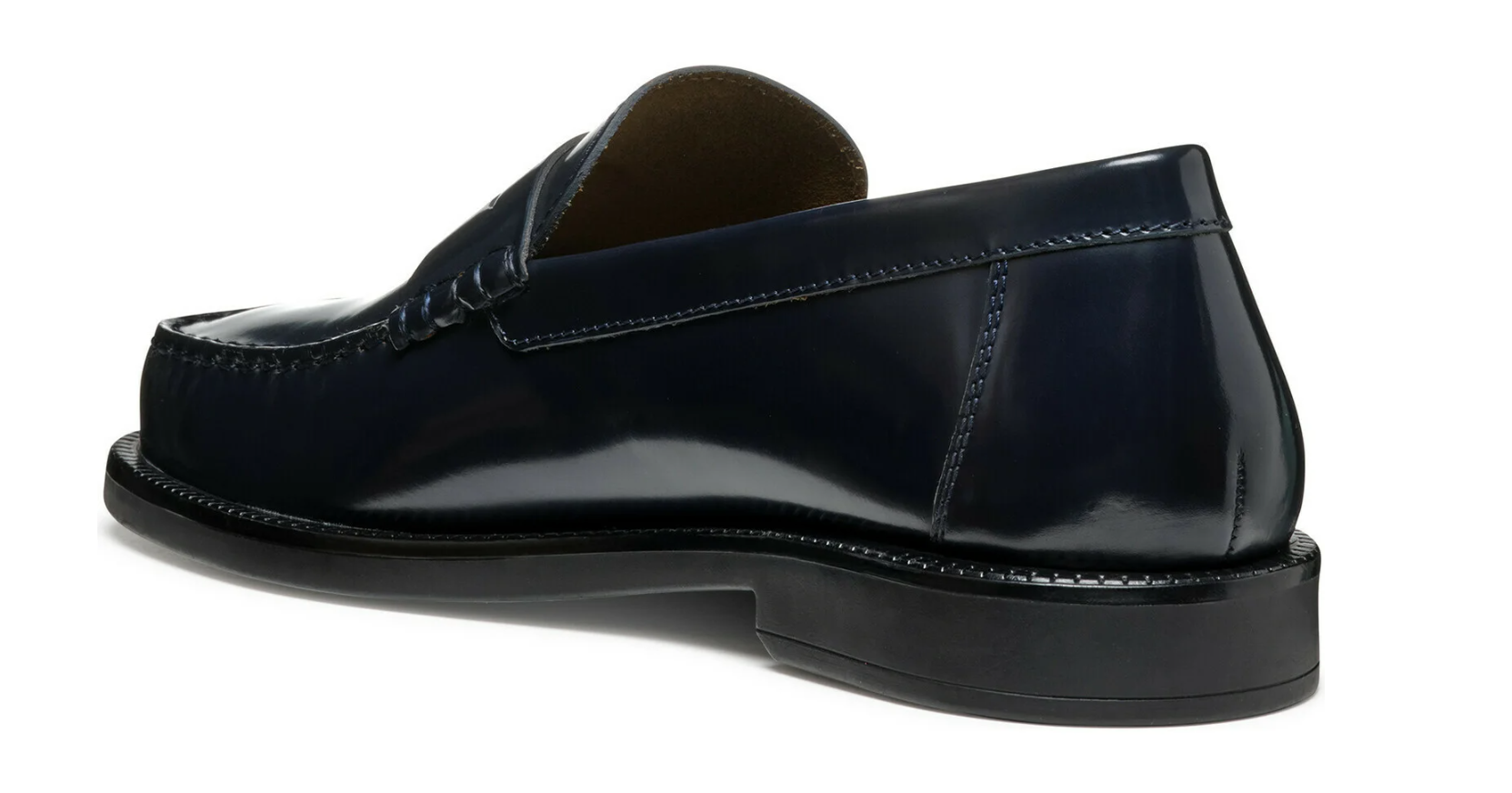 Mocassino da uomo Geox in pelle blu