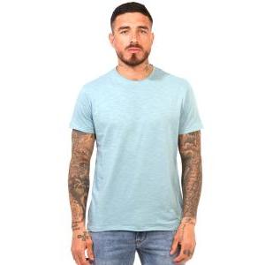 T-shirt girocollo da uomo  azzurro