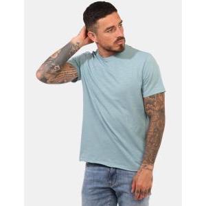 T-shirt girocollo da uomo  azzurro