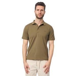 Polo mezza manica in cotone da uomo  vere militare