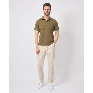 Polo mezza manica in cotone da uomo  vere militare