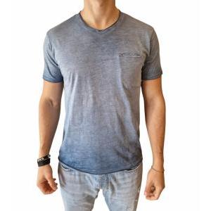 T-shirt uomo taschino  azzurro