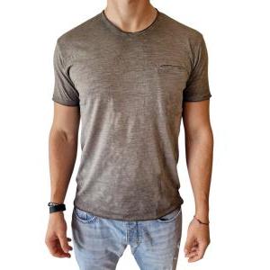 T-shirt in cotone  da uomo grigio