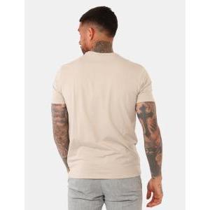 T-shirt scollo v da uomo  beige