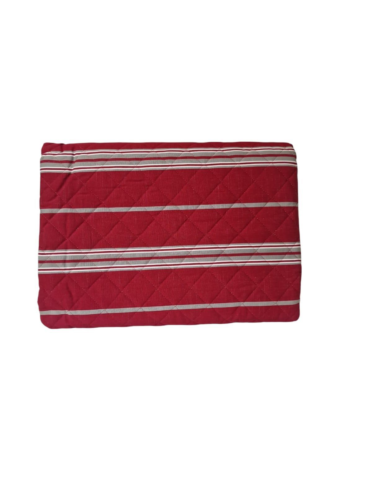 linea oro epoca trapuntina 1p cotone rigato bordeaux - foto 1