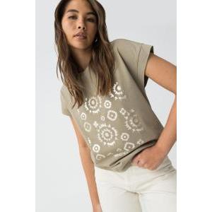 T-shirt girocollo donna con stampa